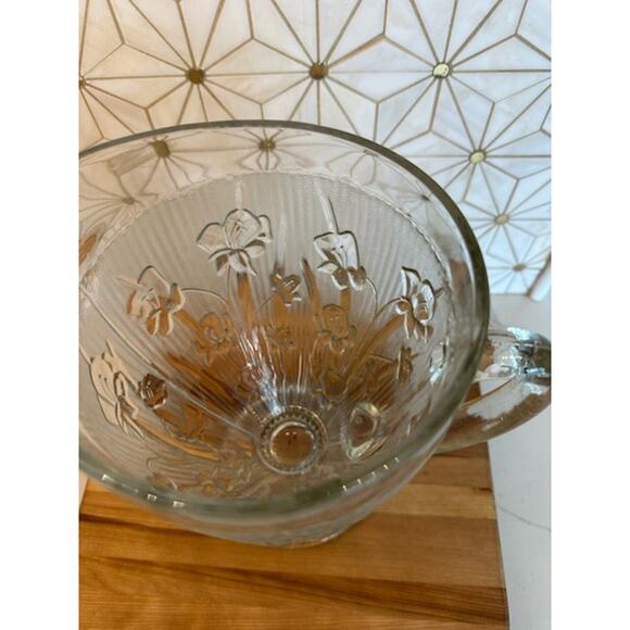 Vintage 1930s Jeannette Glass Iris and Herringbone‎ Pitcher | Depression Glass - Picture 4 of 7